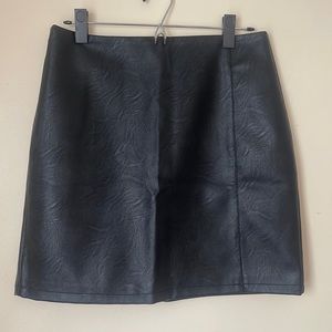 Faux Leather skirt Topshop